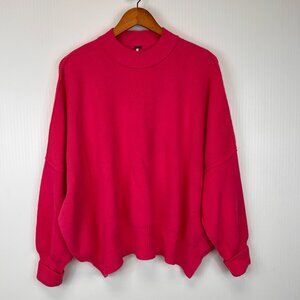 Free People Sweater Women Extra Small Boho Ribbed Drop Shoulder Work Party Core